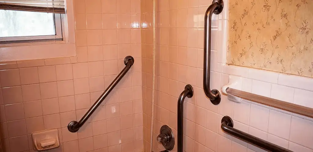 Shower grab bar installation for bathroom safety and accessibility in Tucson, AZ