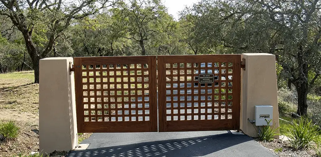 Driveway gate installation for a residential property in Tucson, AZ